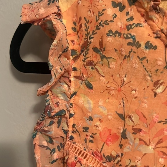 👚Lauren Conrad blouse size M boho Romantic Flowy Sheer - Picture 6 of 10